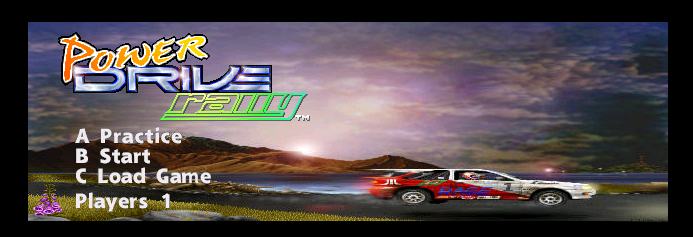 Power Drive Rally Title Screen